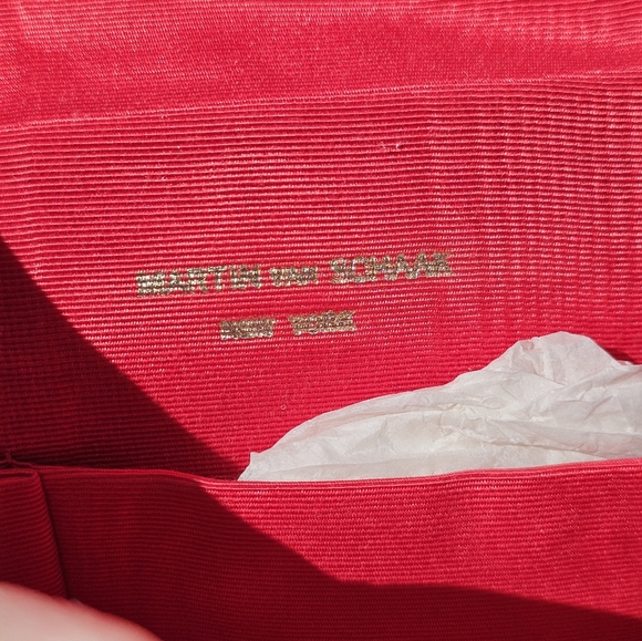 Martin Van Schaak vintage 2pc. red purse - Picture 11 of 14